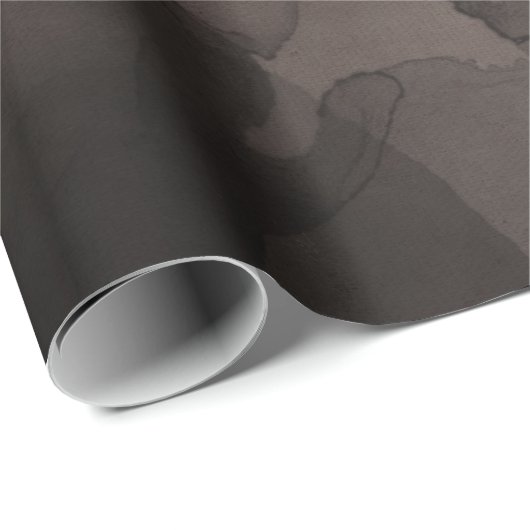 Abstrakte Schwarz-Rosa-Rosa-Schwarz-Creamy-Tinte Geschenkpapier (Rolleneckpunkt)