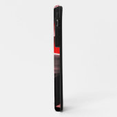 Abstrakte Schwarz & Rot Design Premium Collection Case-Mate iPhone Hülle (Hinten/Links)