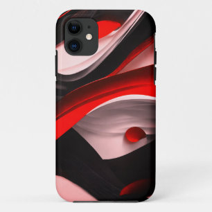 Abstrakte Schwarz & Rot Design Premium Collection Case-Mate iPhone Hülle