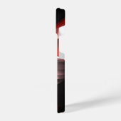 Abstrakte Schwarz & Rot Design Premium Collection iPhone Hülle (Linke Seite)
