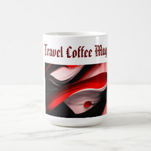 Abstrakte Schwarz & Rot Kollektion Bold modern -15 Kaffeetasse