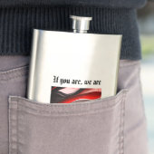 Abstrakte Schwarz-Rot-Kollektion - Modernes Design Flachmann (Beispiel)