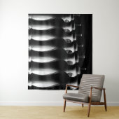 Abstrakte Schwarz-Weiß-Architektur Wandteppich (Beispiel)