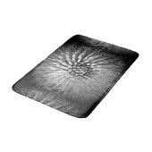 Abstrakte Schwarz-Weiß-Badematte Badematte (Schrägansicht)