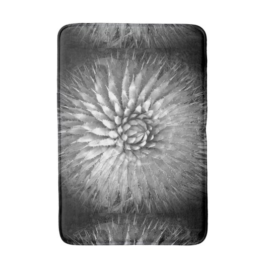 Abstrakte Schwarz-Weiß-Badematte Badematte (Vorderseite Vertikal)