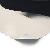 Abstrakte Schwarz-Weiß-Frau Poster (Ecke)