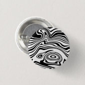 Abstrakte, schwarz-weiß gestreifte Taste Button (Vorne & Hinten)