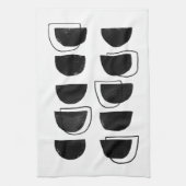 Abstrakte Schwarz-Weiß-Küchenhandtücher Geschirrtuch (Vertikal)