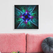 Abstrakte Schwarz-Weiß-Kunst Leinwanddruck (Insitu (Wohnzimmer))