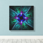 Abstrakte Schwarz-Weiß-Kunst Leinwanddruck (Insitu (Holzboden))