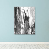 abstrakte Schwarz-Weiß-Kunst Leinwanddruck (Insitu (Holzboden))