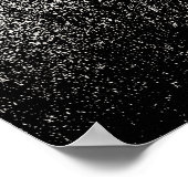 Abstrakte Schwarz-Weiß-Kunst Poster (Ecke)