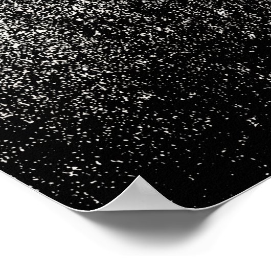 Abstrakte Schwarz-Weiß-Kunst Poster (Ecke)