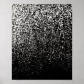 Abstrakte Schwarz-Weiß-Kunst Poster (Vorne)