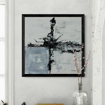 Abstrakte Schwarz-Weiß-Kunstwerke