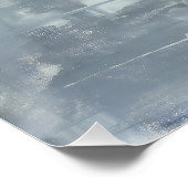 Abstrakte Schwarz-Weiß-Kunstwerke Poster (Ecke)