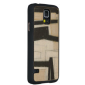 Abstrakte Schwarz-Weiß-Malerei (Rechts)