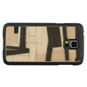 Abstrakte Schwarz-Weiß-Malerei (Vorderseite (Horizontal))