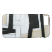 Abstrakte Schwarz-Weiß-Malerei Case-Mate iPhone Hülle (Rückseite (Horizontal))
