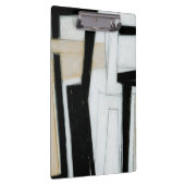 Abstrakte Schwarz-Weiß-Malerei Klemmbrett (Rechts)