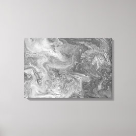 Abstrakte Schwarz-Weiß-Malerei Leinwanddruck