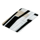 Abstrakte Schwarz-Weiß-Malerei Magnet (Linke Seite)