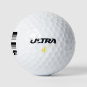 Abstrakte Schwarz-Weiß-Rechtecke Golfball (Logo)