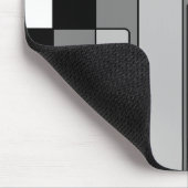 Abstrakte Schwarz-Weiß-Rechtecke Mousepad (Ecke)