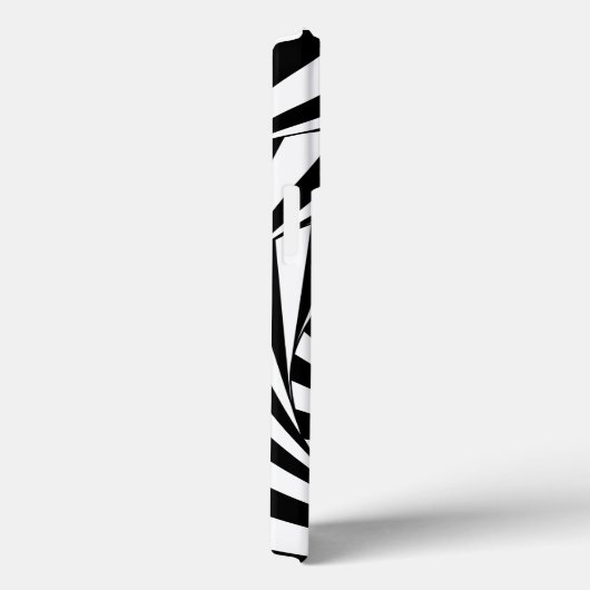Abstrakte Schwarz-Weiß-Spiralen Case-Mate iPhone Hülle (Rückseite / Rechts)
