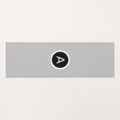 Abstrakte Schwarz-Weiß-Swirt Yogamatte (Rückseite (Horizontal))