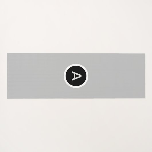 Abstrakte Schwarz-Weiß-Swirt Yogamatte (Rückseite (Horizontal))