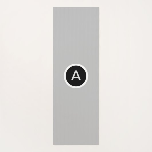 Abstrakte Schwarz-Weiß-Swirt Yogamatte (Rückseite)