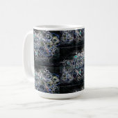 Abstrakte Schwarz-Weiß-Tasse Kaffeetasse (Vorderseite Links)