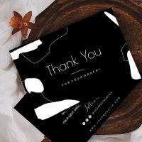 Abstrakte Schwarz/Weiß-Visitenkarte