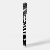 Abstrakte Schwarz-Weiß-Welle Case-Mate iPhone Hülle (Rückseite / Rechts)