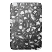 Abstrakte Schwarz-weiße Agode Badematte (Vorderseite Vertikal)