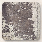 Abstrakte, schwarz-weiße (gekrönte Wand) Loft Getränkeuntersetzer (Vorderseite)