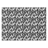 Abstrakte Schwarz-weiße Geometrie Tischdecke (Vorderseite (Horizontal))
