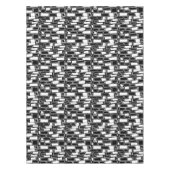 Abstrakte Schwarz-weiße Geometrie Tischdecke (Vorderseite)
