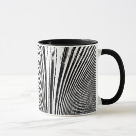 Abstrakte Schwarz-weiße Kaffee-Tasse Tasse