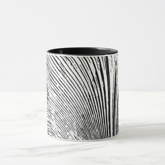 Abstrakte Schwarz-weiße Kaffee-Tasse Tasse (Zentrum)