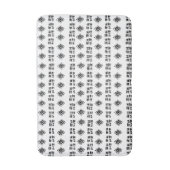 Abstrakte Schwarz-weiße Markierungen Badematte (Vorderseite Vertikal)