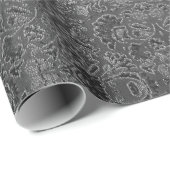 Abstrakte schwarz-weiße Muster Geschenkpapier (Rolleneckpunkt)