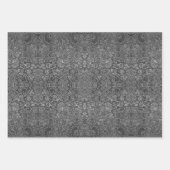 Abstrakte schwarz-weiße Muster Geschenkpapier Set (Vorderseite)