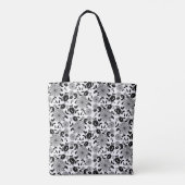 Abstrakte Schwarz-weiße Tote Tasche (Rückseite)