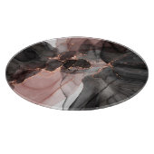 ABSTRAKTE, SCHWARZE CHIFFON-SCHNITTSTELLE SCHNEIDEBRETT (Ecke)