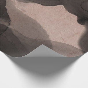 Abstrakte schwarze Elfenbein-sahnige Geschenkpapier