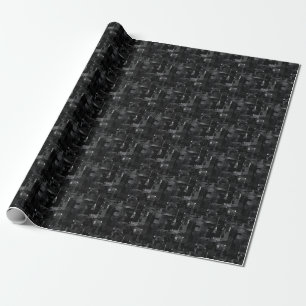 Abstrakte schwarze Farbe Geschenkpapier