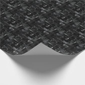 Abstrakte schwarze Farbe Geschenkpapier (Ecke)