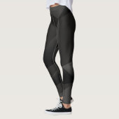 Abstrakte schwarze Formen Leggings (Links)